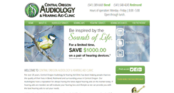 Desktop Screenshot of centraloregonaudiology.com
